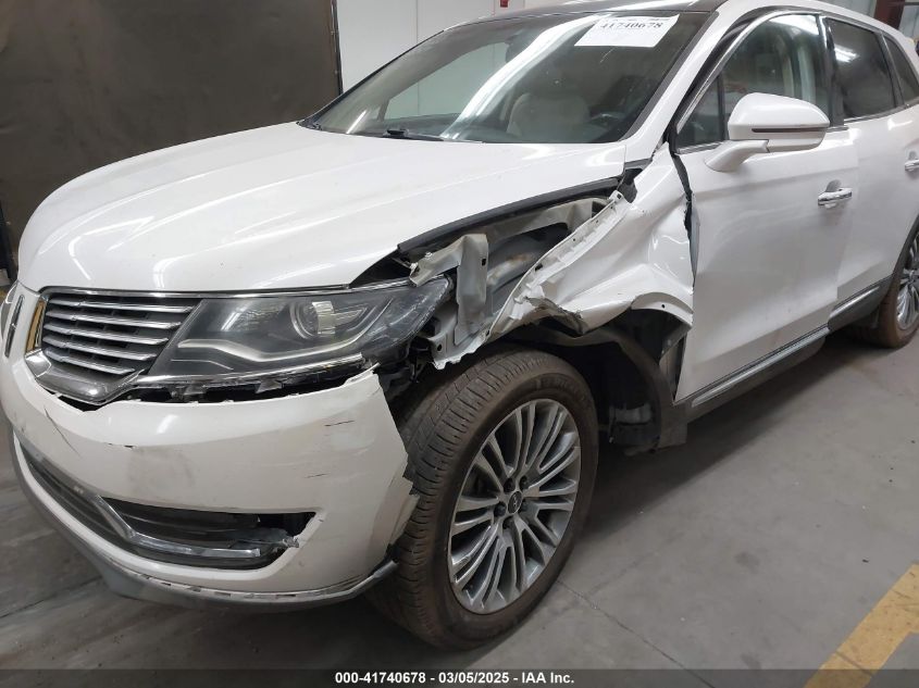2017 Lincoln Mkx Reserve VIN: 2LMPJ6LR0HBL13455 Lot: 41740678
