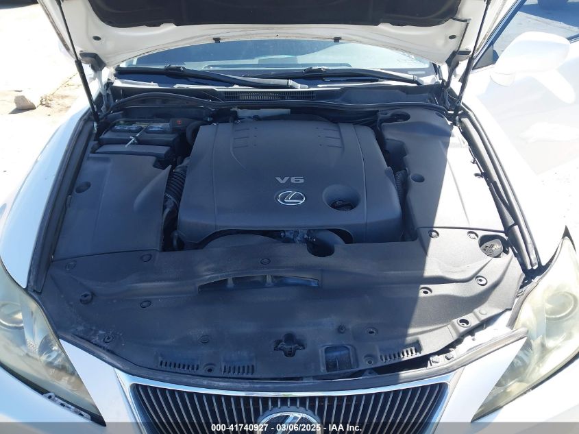 2008 Lexus Is 250 VIN: JTHBK262985057365 Lot: 41740927