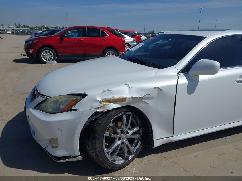 2008 Lexus Is 250 VIN: JTHBK262985057365 Lot: 41740927
