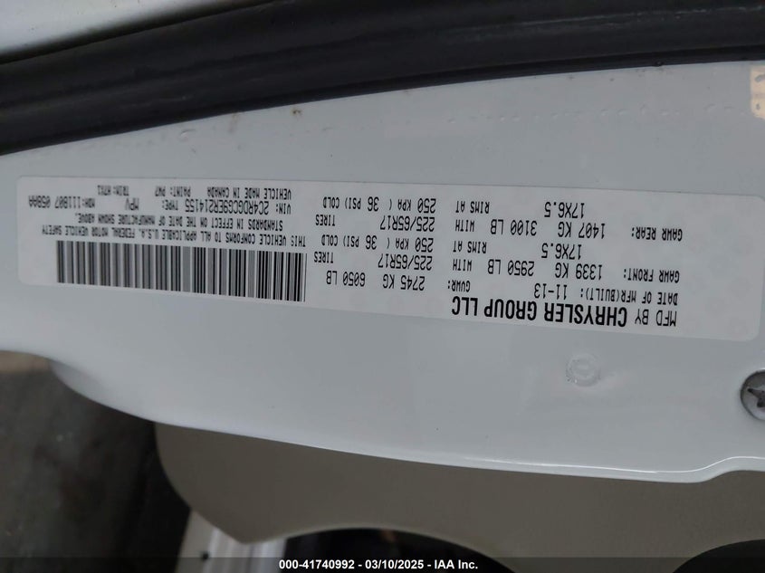 2014 DODGE GRAND CARAVAN SXT - 2C4RDGCG9ER214155