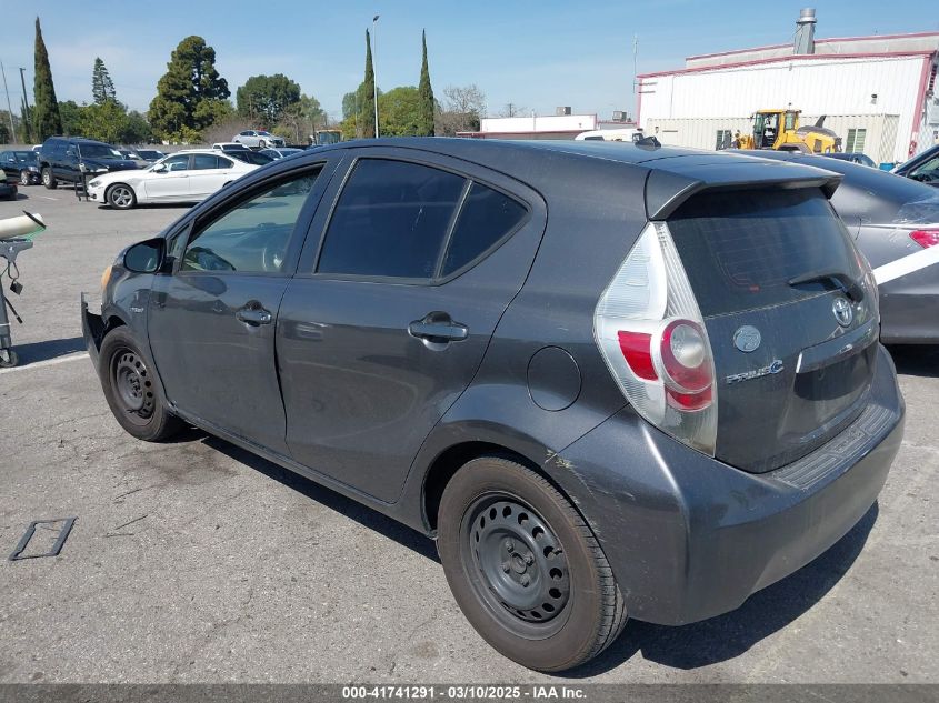 2013 Toyota Prius C Two VIN: JTDKDTB37D1548891 Lot: 41741291