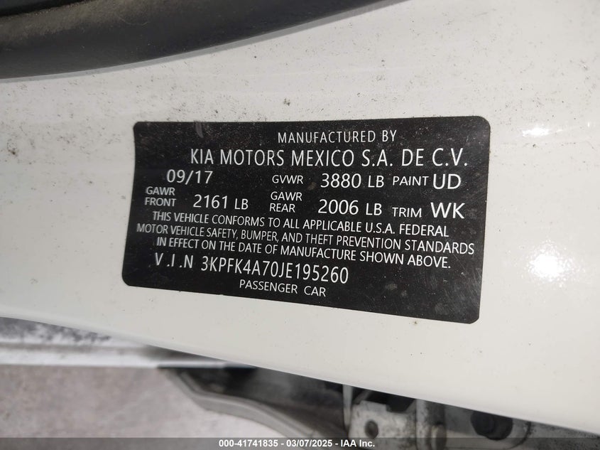 2018 KIA FORTE LX - 3KPFK4A70JE195260