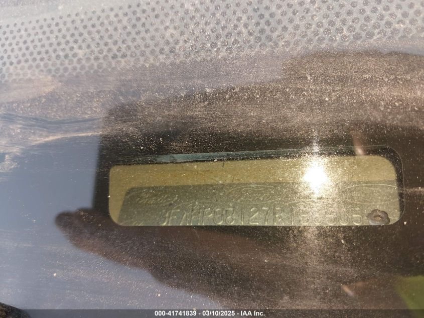 2007 Ford Fusion Sel VIN: 3FAHP08127R156505 Lot: 41741839