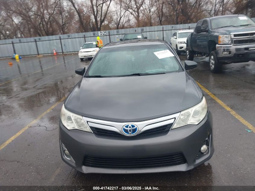 2012 Toyota Camry Hybrid Xle VIN: 4T1BD1FKXCU046696 Lot: 41742217
