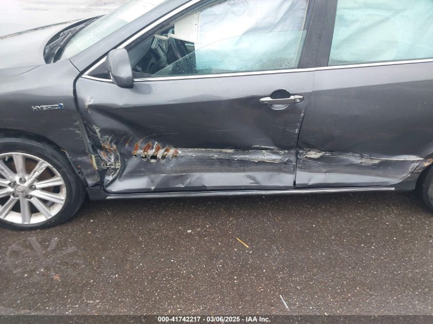 2012 Toyota Camry Hybrid Xle VIN: 4T1BD1FKXCU046696 Lot: 41742217