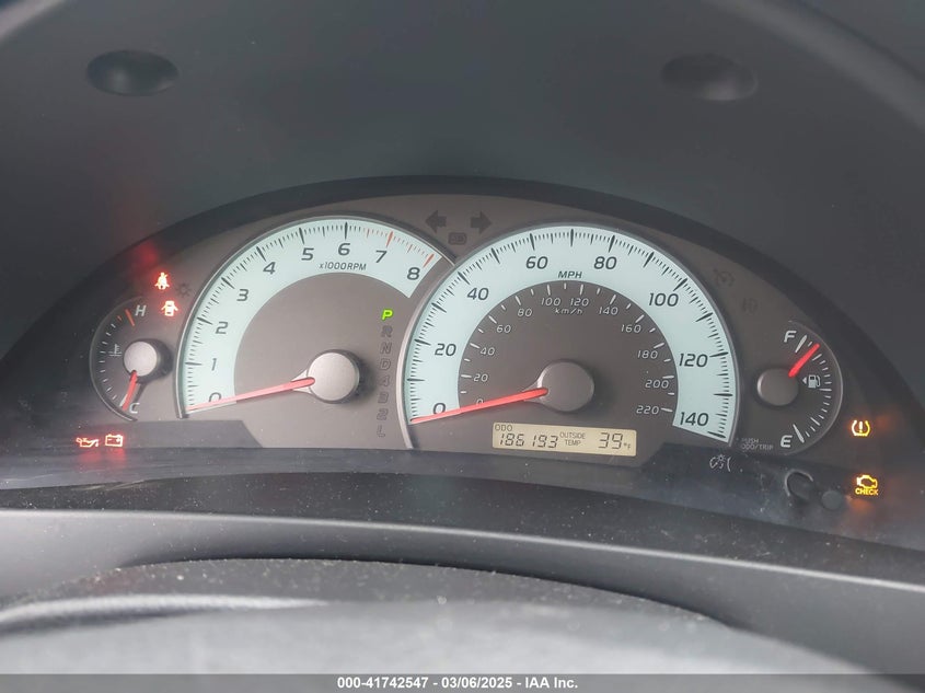 2007 TOYOTA CAMRY VIN: 4T1BE46KX7U550041