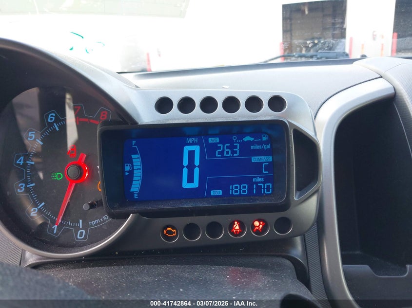 2013 CHEVROLET SONIC LT MANUAL - 1G1JD6SB7D4191708