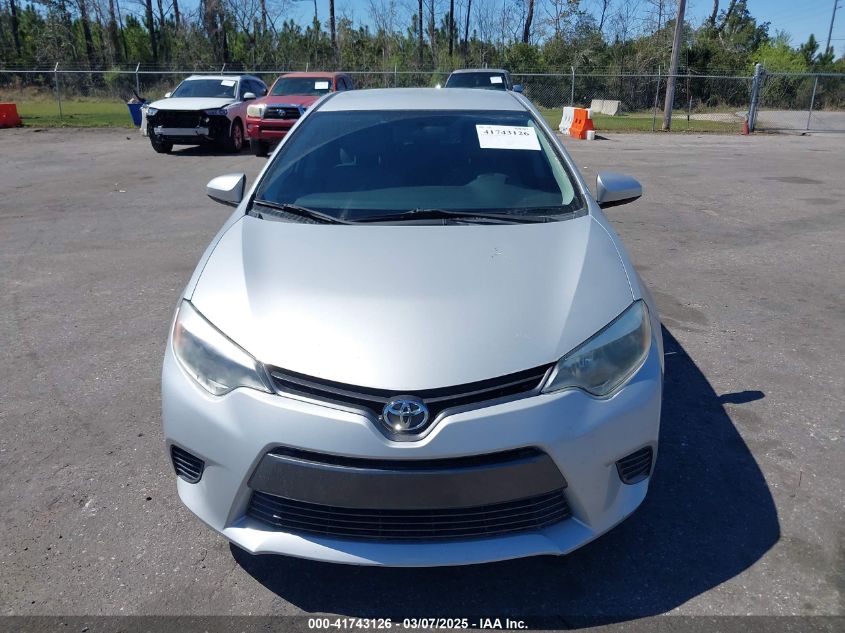 2016 Toyota Corolla Le VIN: 2T1BURHE3GC584069 Lot: 41743126