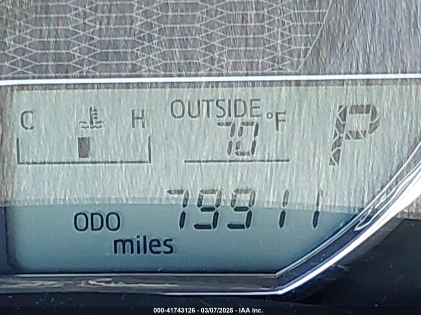 2016 Toyota Corolla Le VIN: 2T1BURHE3GC584069 Lot: 41743126