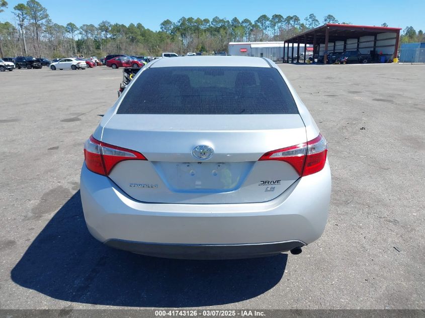 2016 Toyota Corolla Le VIN: 2T1BURHE3GC584069 Lot: 41743126