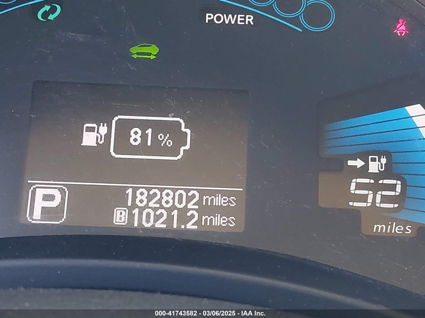 2013 NISSAN LEAF VIN: 1N4AZ0CP4DC411849