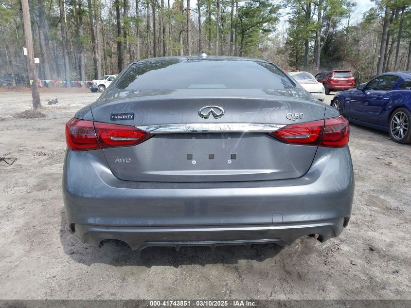 2021 Infiniti Q50 Pure Awd VIN: JN1EV7ARXMM750634 Lot: 41743851
