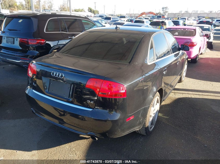2008 AUDI A4 VIN: WAUAH78E38A159815