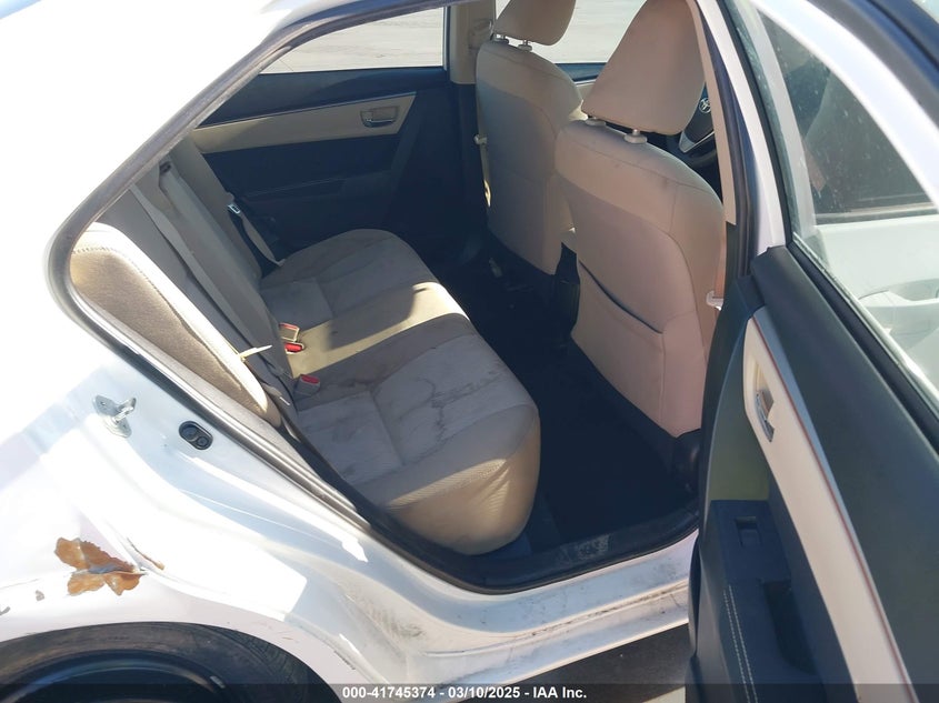 2016 TOYOTA COROLLA VIN: 5YFBURHE5GP452303