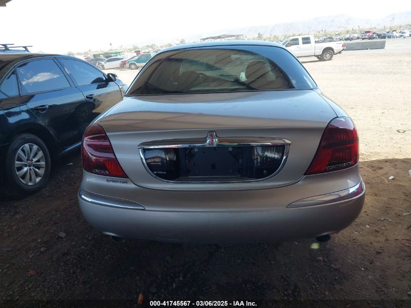 2002 Lincoln Continental VIN: 1LNHM97V62Y696179 Lot: 41745567