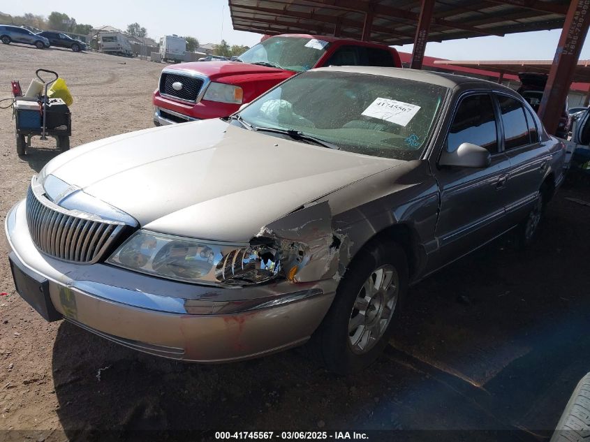 2002 Lincoln Continental VIN: 1LNHM97V62Y696179 Lot: 41745567