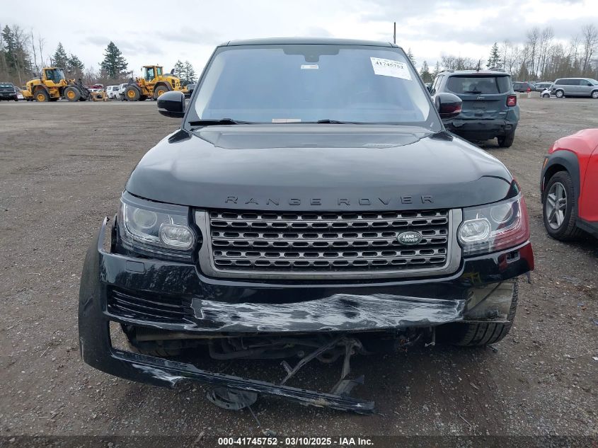 2016 Land Rover Range Rover 3.0L V6 Turbocharged Diesel Td6 VIN: SALGR2KF2GA303053 Lot: 41745752