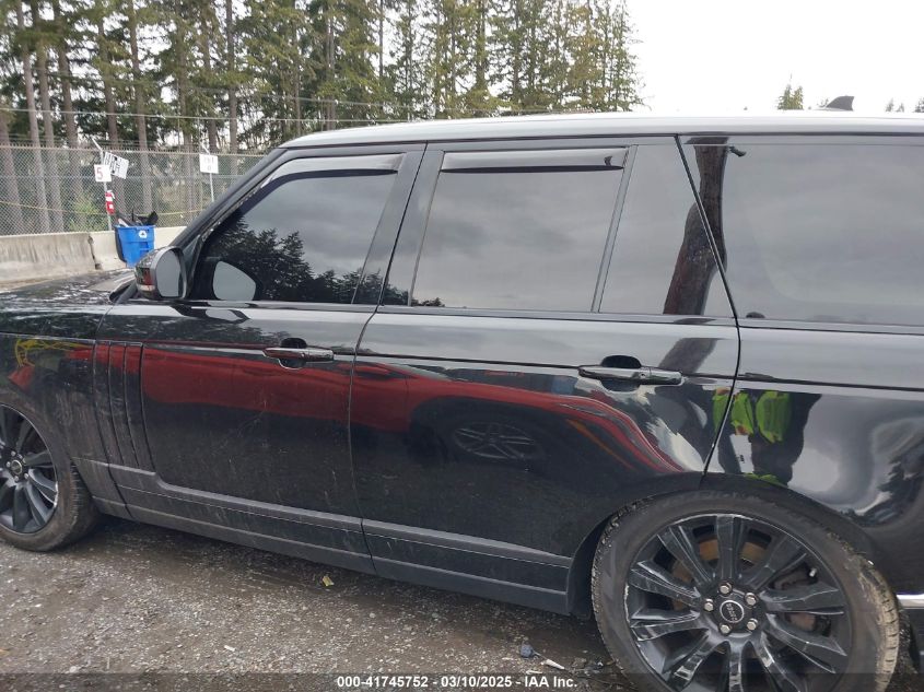 2016 Land Rover Range Rover 3.0L V6 Turbocharged Diesel Td6 VIN: SALGR2KF2GA303053 Lot: 41745752