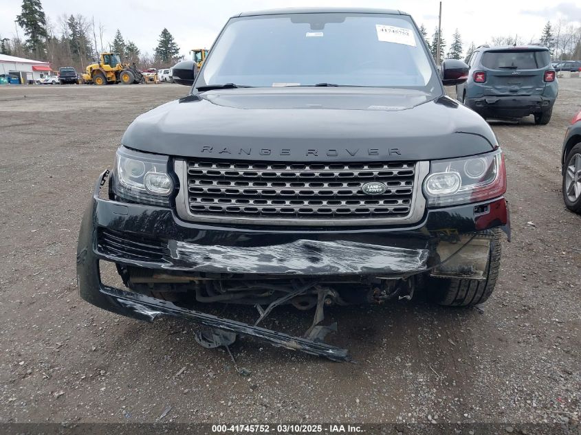 2016 Land Rover Range Rover 3.0L V6 Turbocharged Diesel Td6 VIN: SALGR2KF2GA303053 Lot: 41745752