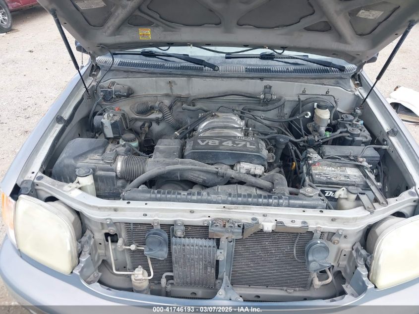 2002 Toyota Tundra Ltd V8 VIN: 5TBRT38192S309195 Lot: 41746193