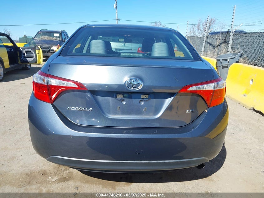 2016 TOYOTA COROLLA VIN: 5YFBURHE8GP530878