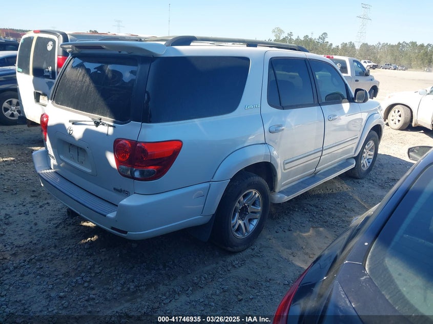 2006 TOYOTA SEQUOIA VIN: 5TDZT38A76S281653