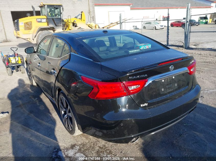 2016 Nissan Maxima 3.5 Platinum VIN: 1N4AA6AP5GC386896 Lot: 41747355