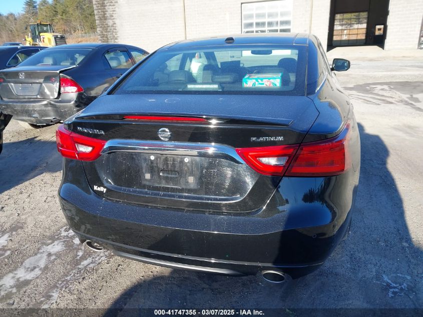 2016 Nissan Maxima 3.5 Platinum VIN: 1N4AA6AP5GC386896 Lot: 41747355