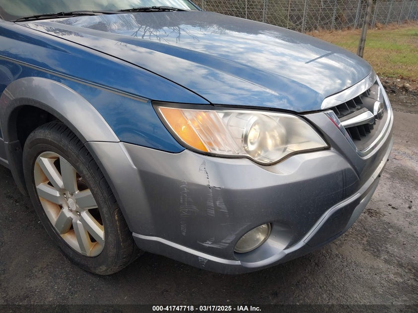 2008 SUBARU OUTBACK VIN: 4S4BP61C587358208