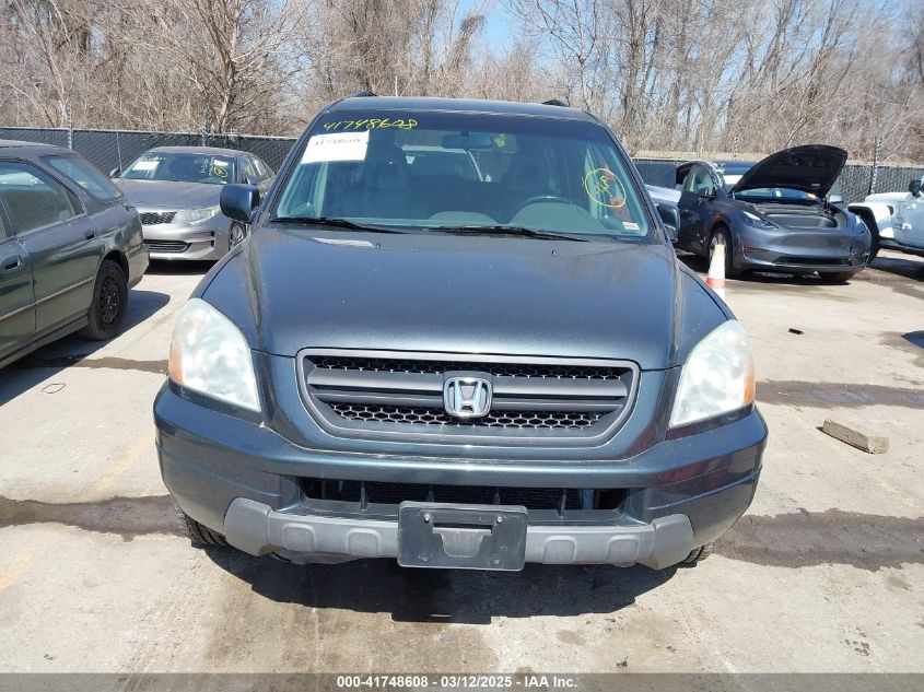 2004 Honda Pilot Ex-L VIN: 2HKYF18544H555436 Lot: 41748608