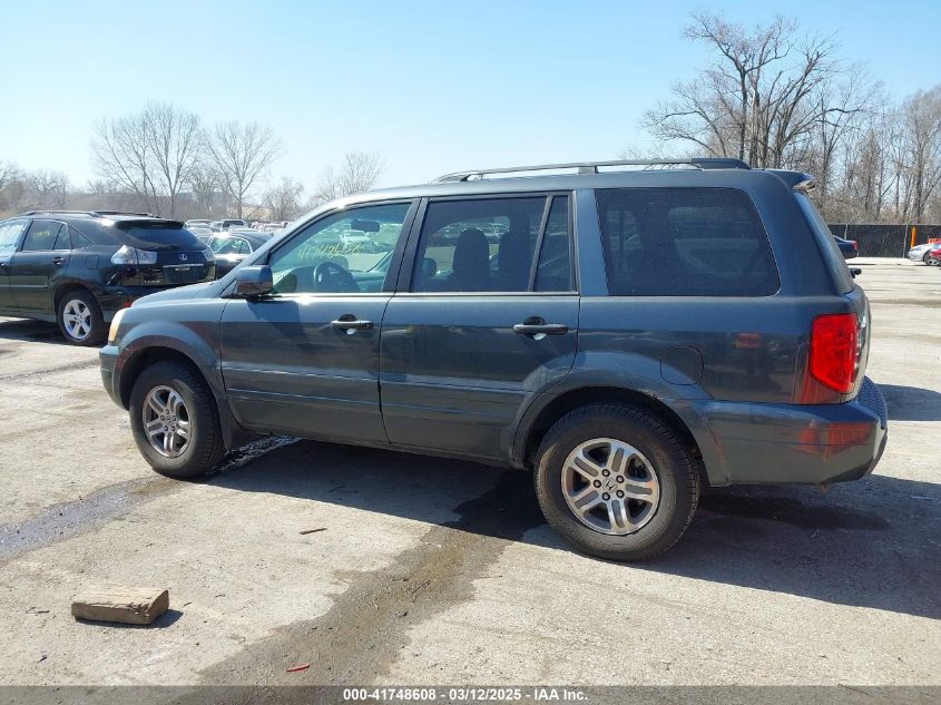 2004 Honda Pilot Ex-L VIN: 2HKYF18544H555436 Lot: 41748608