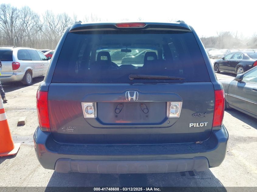 2004 Honda Pilot Ex-L VIN: 2HKYF18544H555436 Lot: 41748608