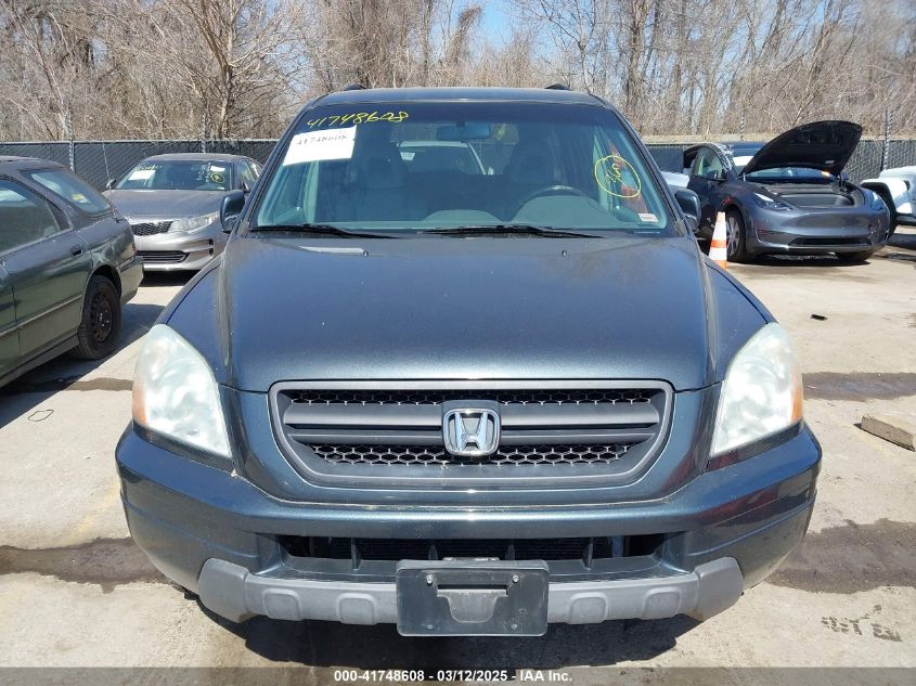 2004 Honda Pilot Ex-L VIN: 2HKYF18544H555436 Lot: 41748608