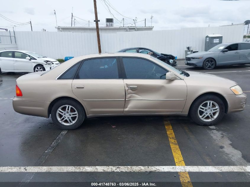 2001 Toyota Avalon Xl VIN: 4T1BF28B31U158301 Lot: 41748763