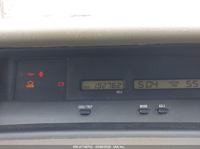 2001 Toyota Avalon Xl VIN: 4T1BF28B31U158301 Lot: 41748763