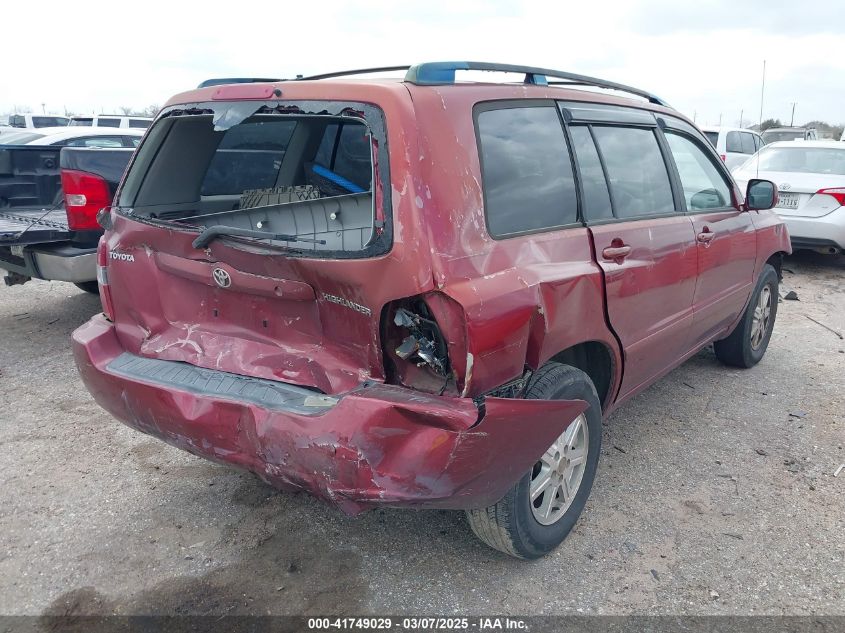 2004 Toyota Highlander VIN: JTEGD21AX40096033 Lot: 41749029