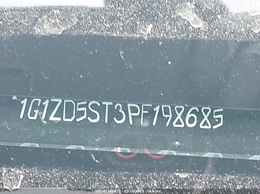 2023 CHEVROLET MALIBU VIN: 1G1ZD5ST3PF198685