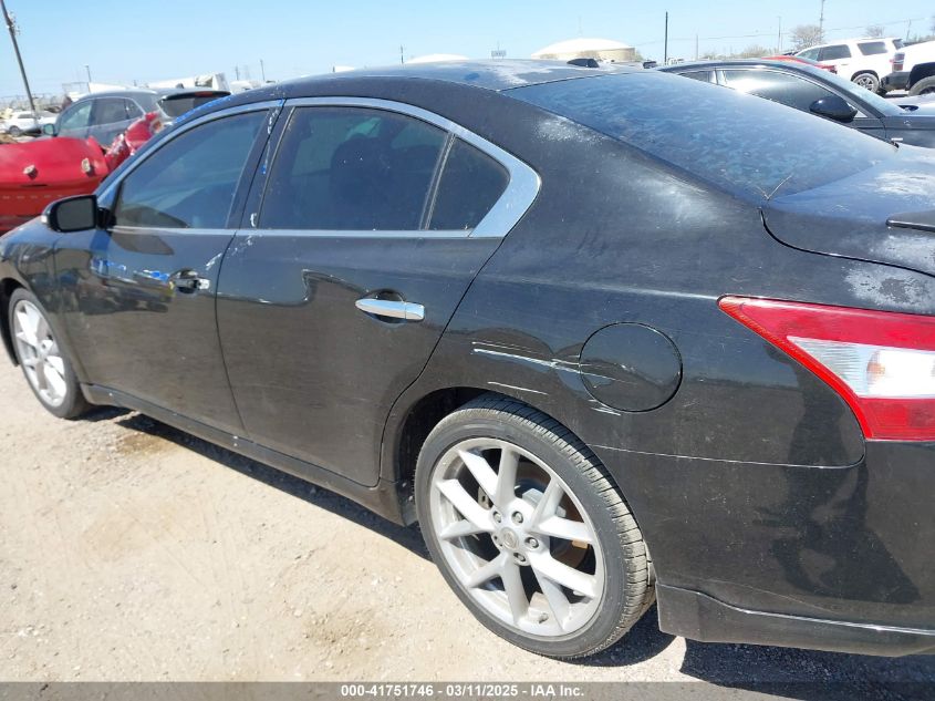 2009 Nissan Maxima 3.5 Sv VIN: 1N4AA51E89C806999 Lot: 41751746