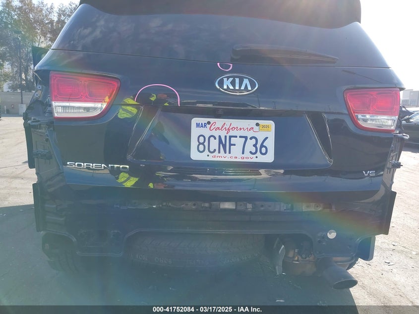 2018 Kia Sorento 3.3L Lx VIN: 5XYPG4A58JG394466 Lot: 41752084