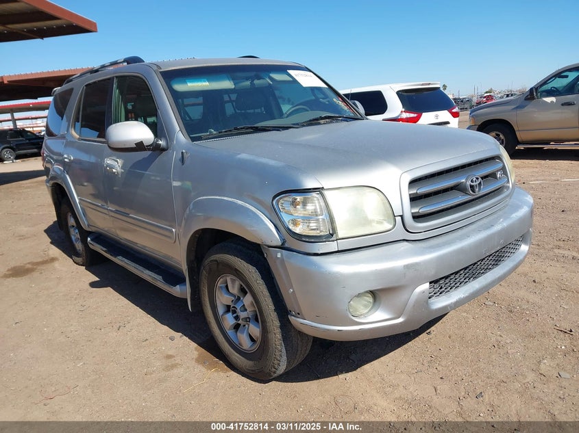 2002 Toyota Sequoia Limited V8 silver suv gasoline 5TDZT38A02S096709 photo #1