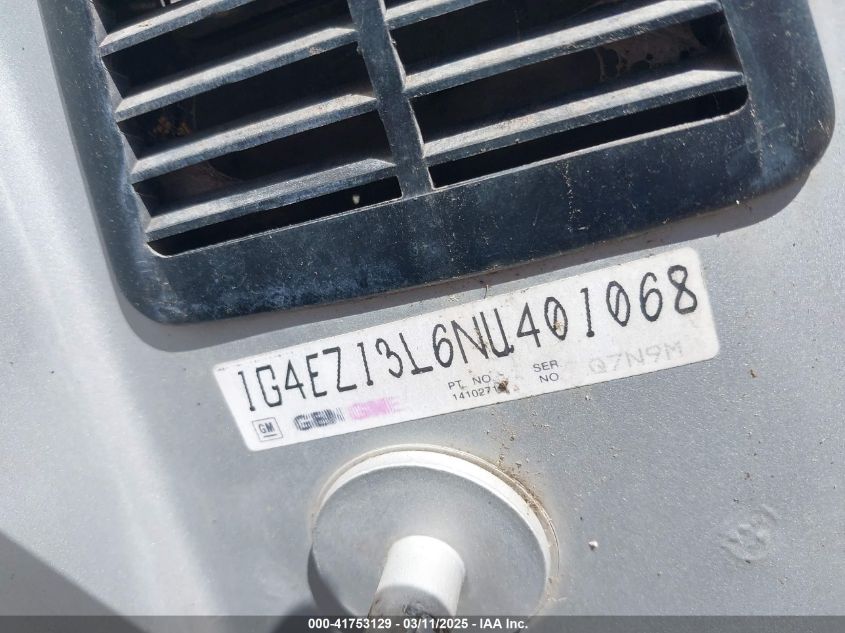 1992 Buick Riviera VIN: 1G4EZ13L6NU401068 Lot: 41753129