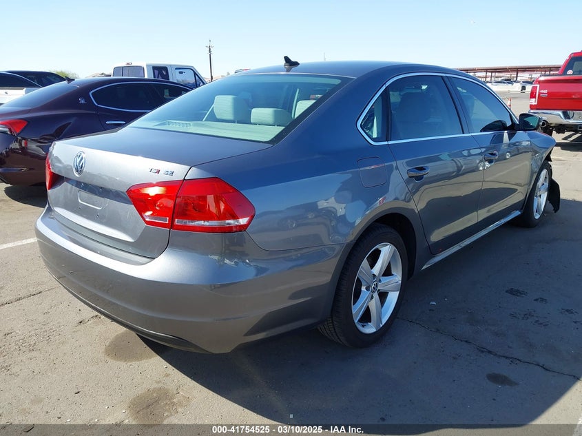 2014 VOLKSWAGEN PASSAT VIN: 1VWBT7A34EC110750