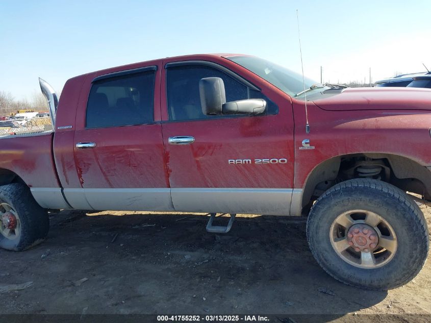 2006 Dodge Ram 2500 Slt VIN: 3D7KS29C96G160724 Lot: 41755252