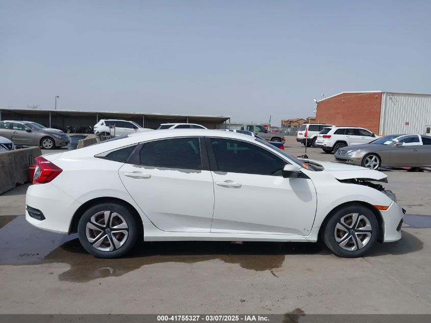 2018 Honda Civic Lx VIN: 19XFC2F52JE013017 Lot: 41755327