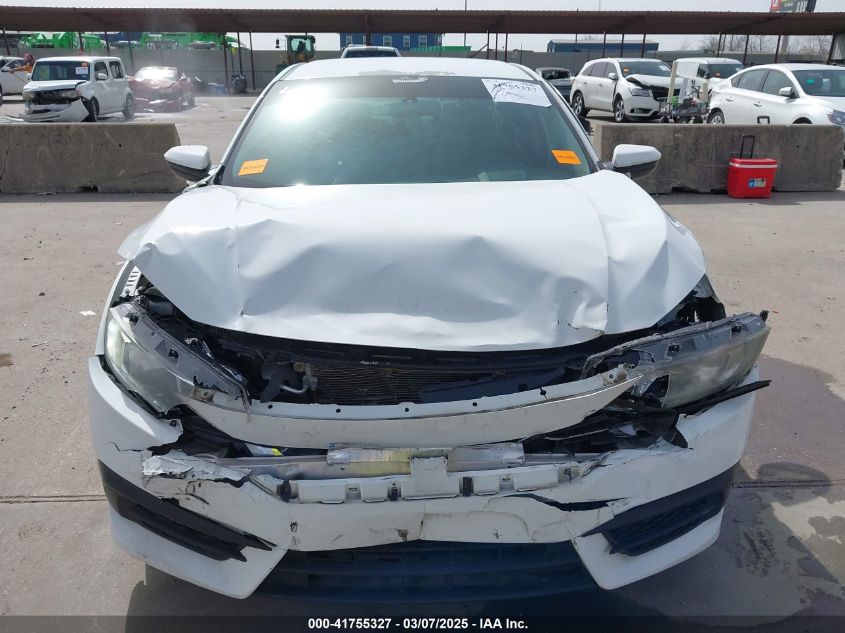 2018 Honda Civic Lx VIN: 19XFC2F52JE013017 Lot: 41755327