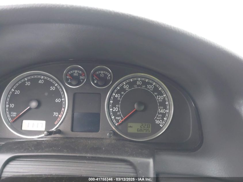 2005 Volkswagen Passat Gls VIN: WVWCD63B55E132974 Lot: 41755346