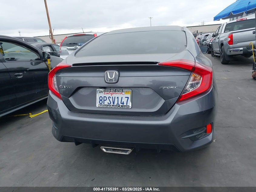 2020 HONDA CIVIC VIN: 2HGFC2F8XLH542265
