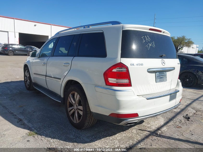 2011 MERCEDES-BENZ GL 450 VIN: 4JGBF7BE1BA641658