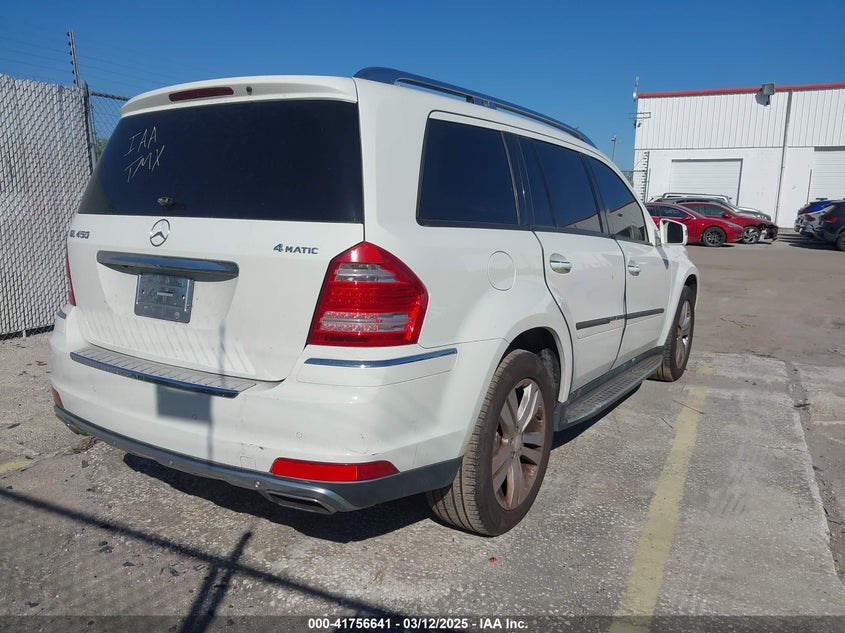 2011 MERCEDES-BENZ GL 450 VIN: 4JGBF7BE1BA641658