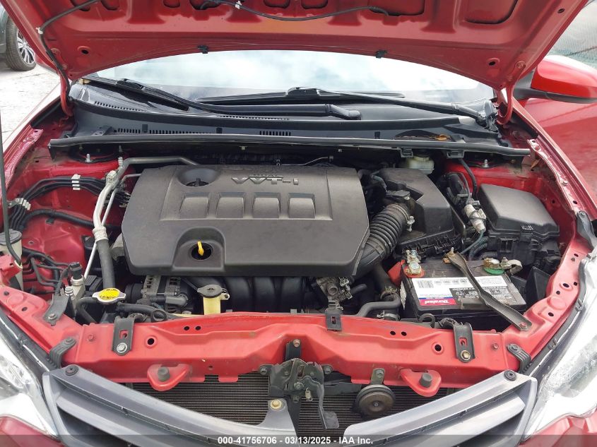 2016 Toyota Corolla Le VIN: 5YFBURHE7GP392721 Lot: 41756706